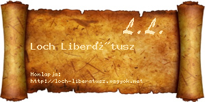 Loch Liberátusz névjegykártya